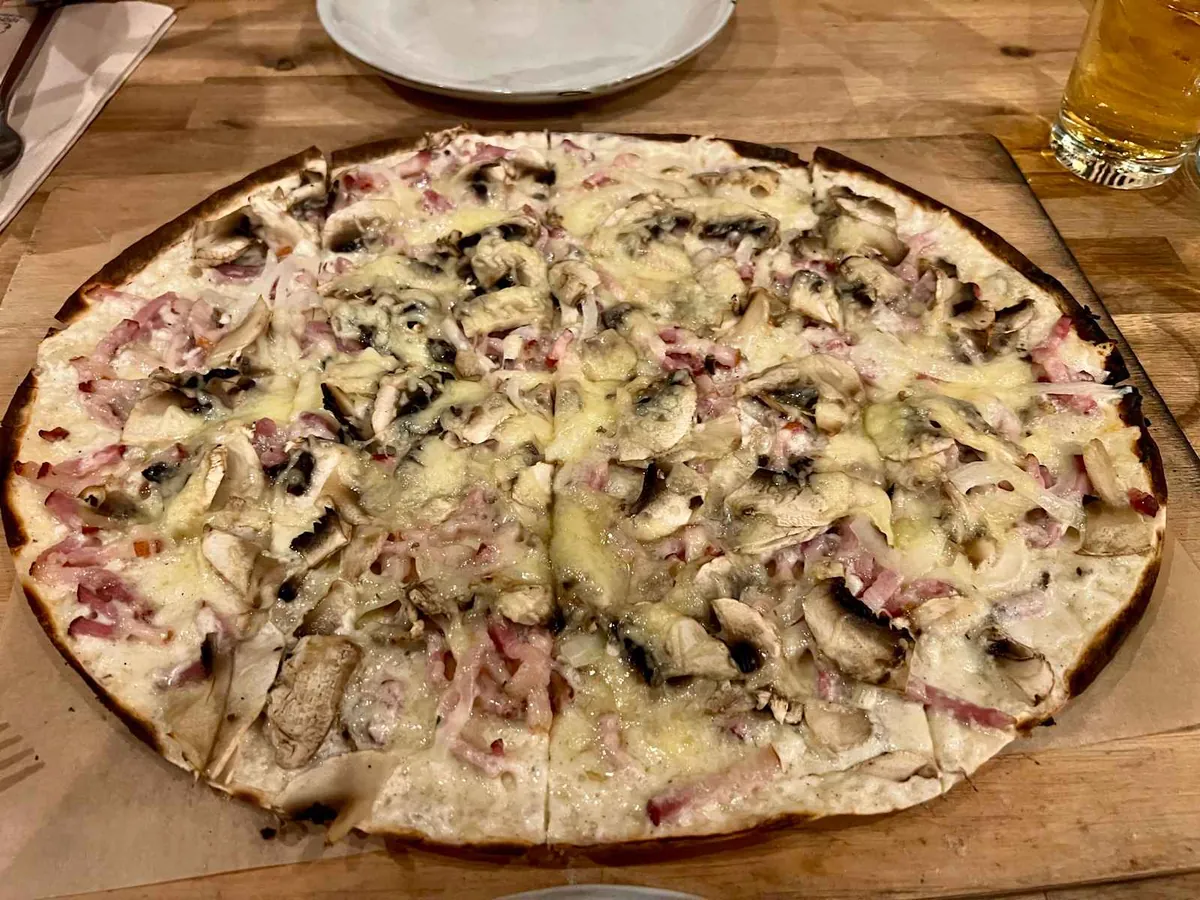 Une tarte flambée